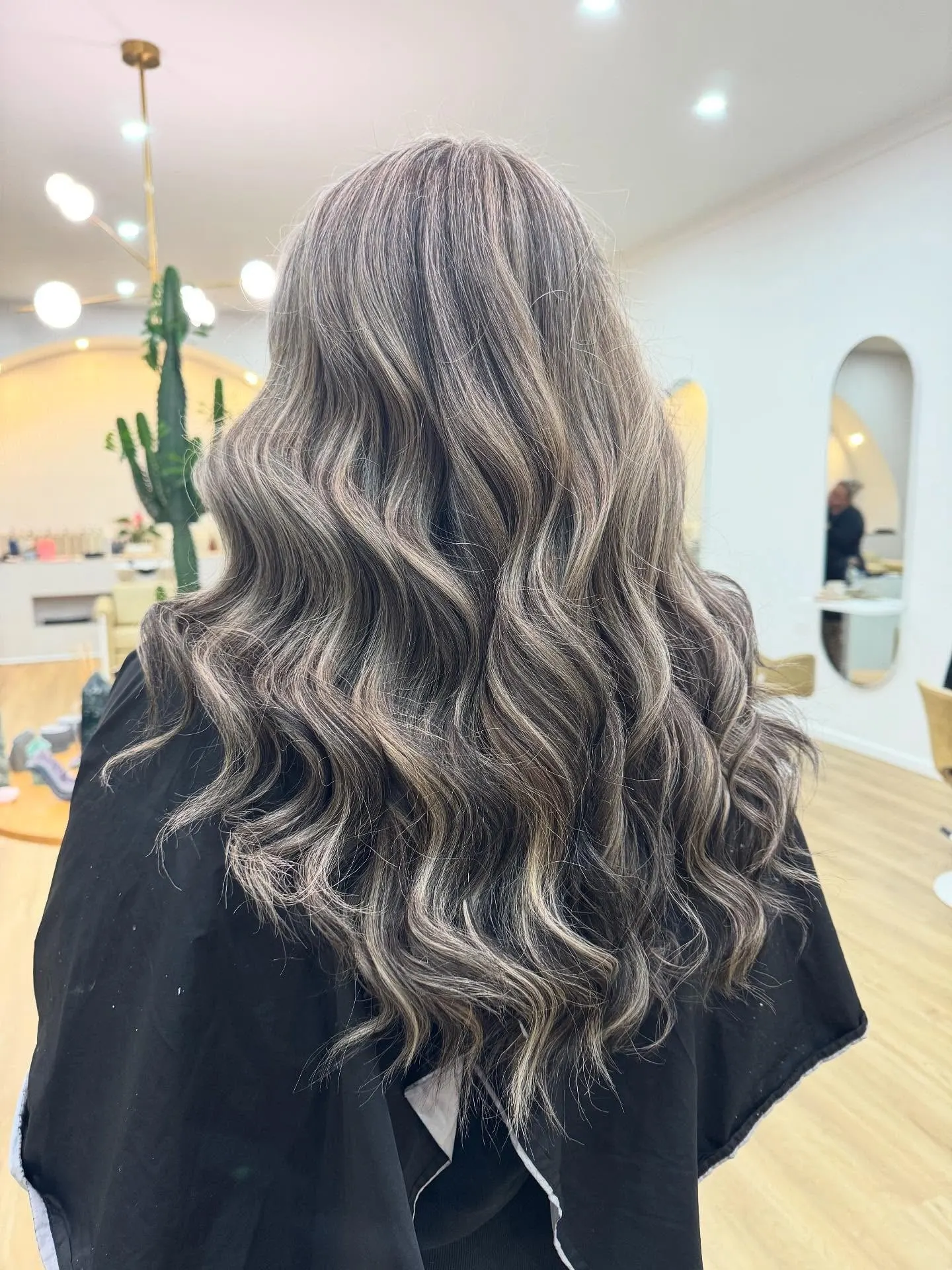 Brunette foils and highlights hair colour result at Ergo and Mane salon in Bridgewater near Bendigo