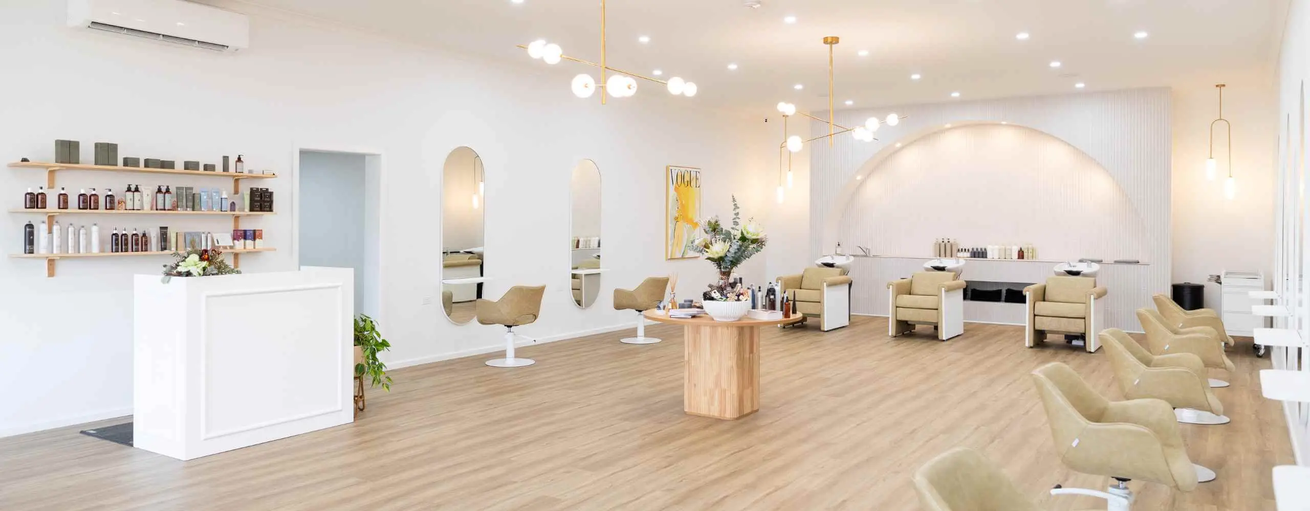 The Ergo and Mane team inside their organic hair salon at Bridgewater on Loddon, Victoria